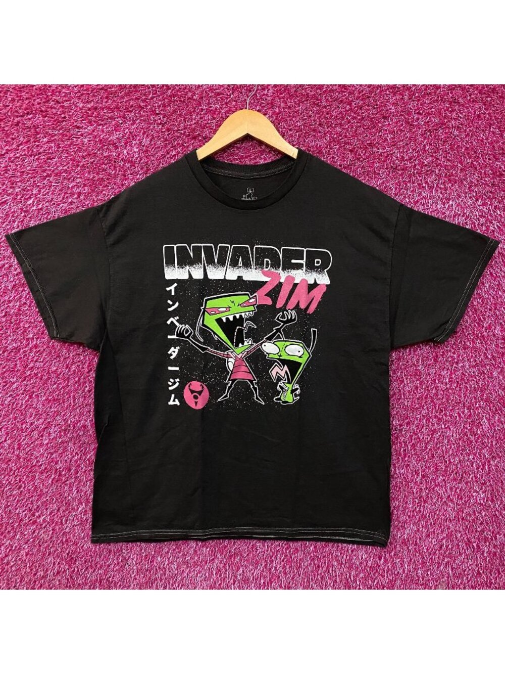 Invader Zim Duo Maniacal Laugh Graphic T-Shirt Large